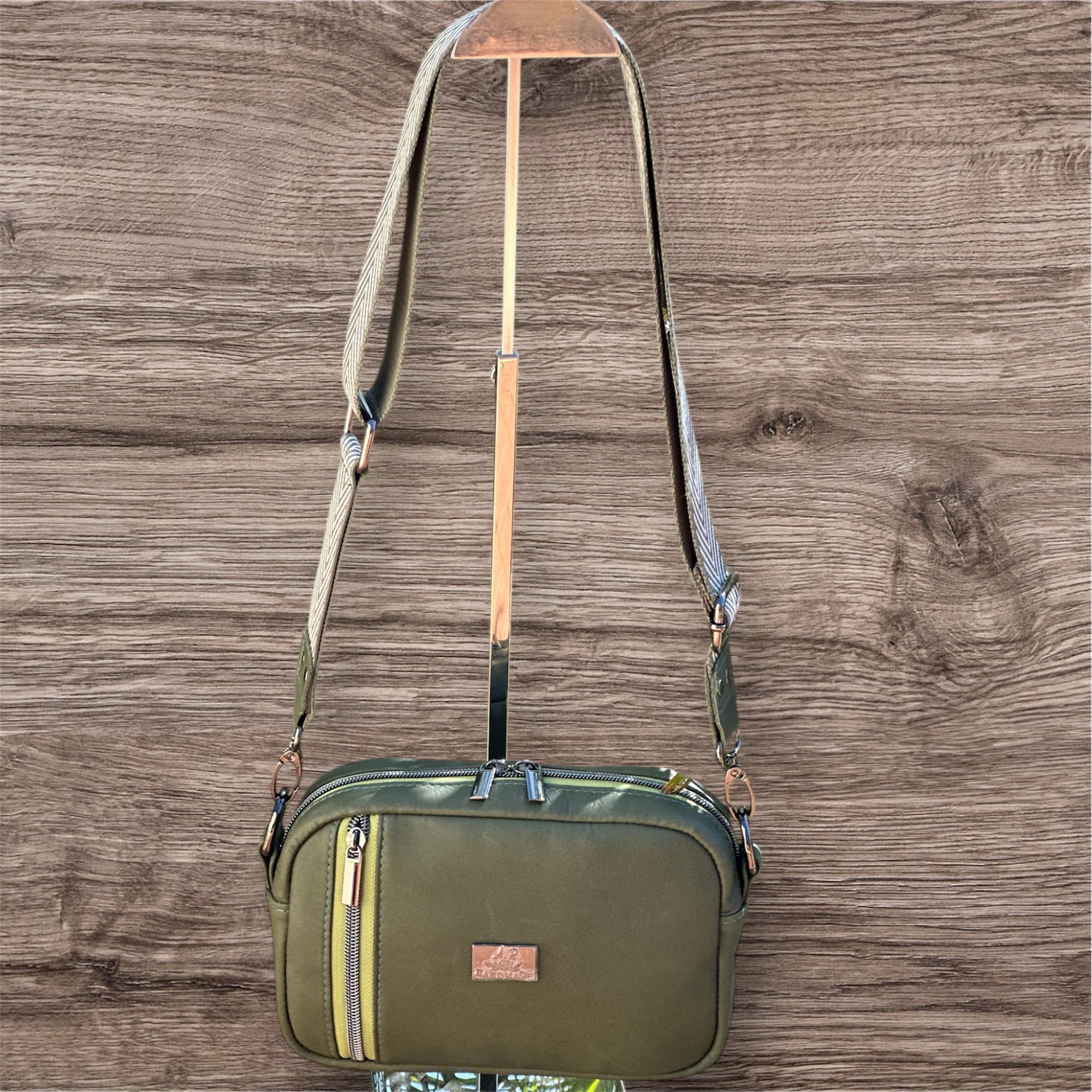 Lil Crossbody Bags! (Green Leather)