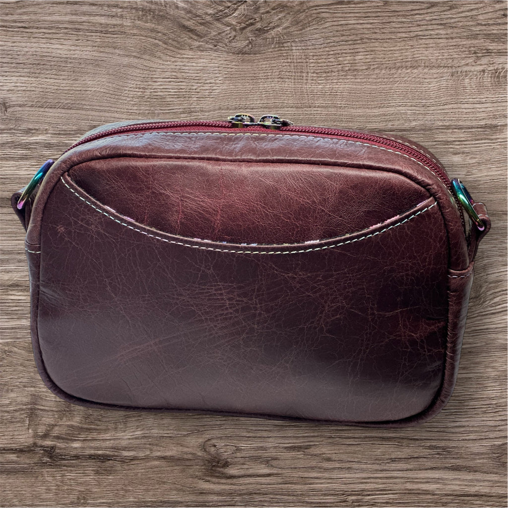 Lil Crossbody Bags! (Maroon Leather)