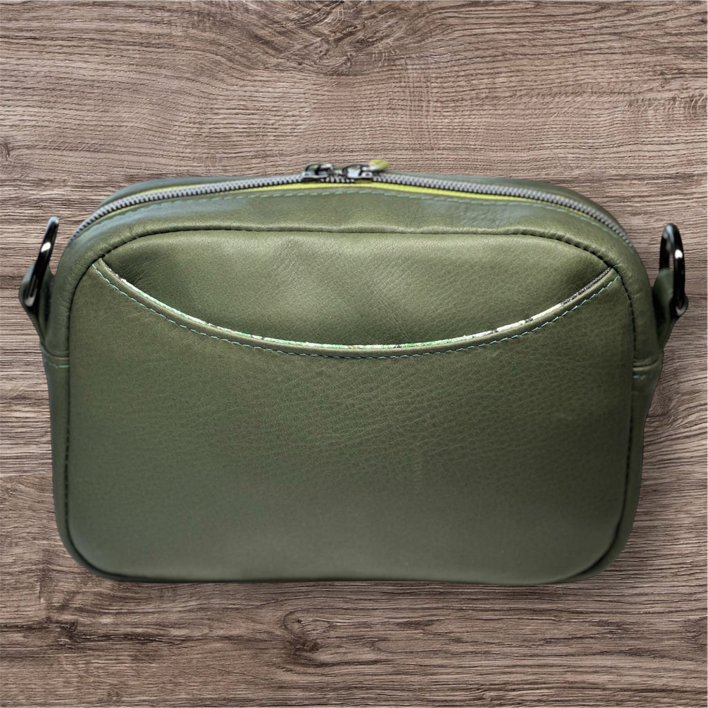 Lil Crossbody Bags! (Green Leather)